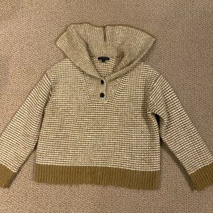 Banana Republic Cream and Tan Knit Sweater